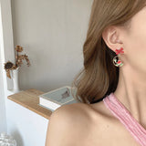 12 Pairs Cartoon Princess Earrings for Women
