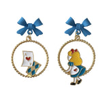 12 Pairs Cartoon Princess Earrings for Women