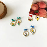 12 Pairs Cartoon Princess Earrings for Women
