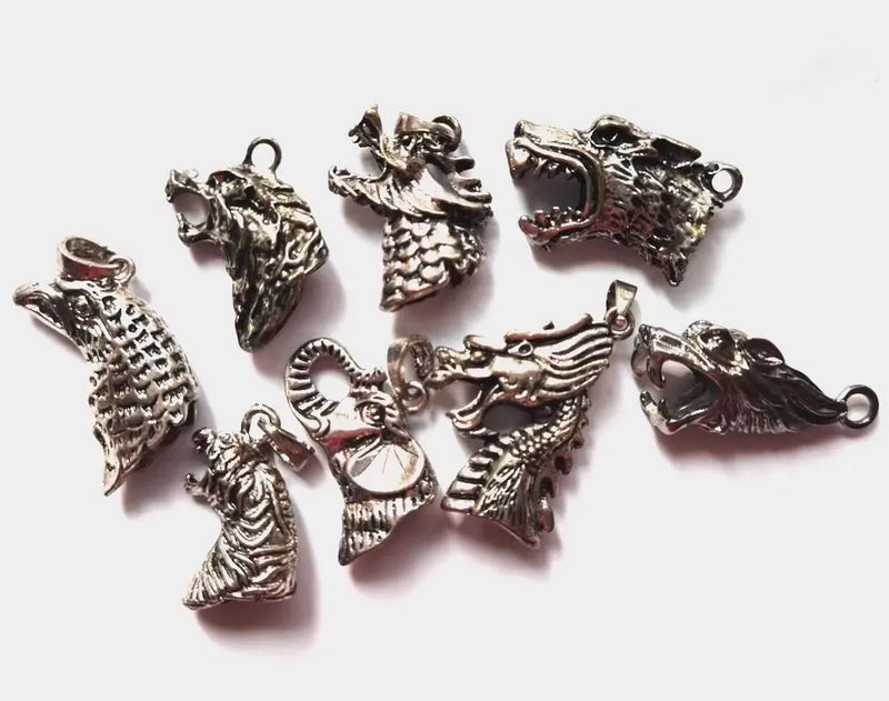 12 pcs Alloy Mixed Totem Men's Jewelry Set