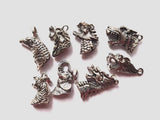 12 pcs Alloy Mixed Totem Men's Jewelry Set