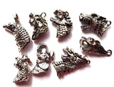 12 pcs Alloy Mixed Totem Men's Jewelry Set