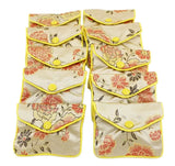 12 pcs Jewelry Gift Bags Pouches 6cmX8cm Red Champagne