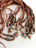 12 pcs Punk Style Tibet Amulet Necklace accessories Surfer Rock Gift
