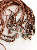 12 pcs Punk Style Tibet Amulet Necklace accessories Surfer Rock Gift