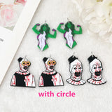 12 pcs Halloween Clown Charms Acrylic Woman Jewelry Findings