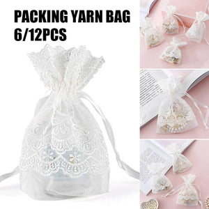 12 pcs Lace Bag with Drawstring for Party XIN-Shipping