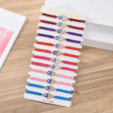 12 pcs Women Hamsa Hand Charm Bracelet Set Bohemia Rhinestone Wristband Jewelry