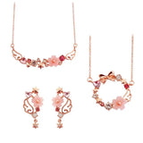 Card Captor Metal Pink Sakura Wing Necklace Set of 12