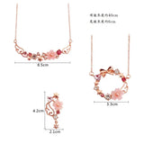 Card Captor Metal Pink Sakura Wing Necklace Set of 12