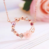 Card Captor Metal Pink Sakura Wing Necklace Set of 12