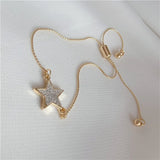 Metal Enamel Star Charm Stretch Bracelet Lot of 12 pcs