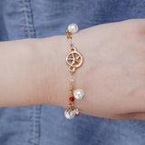 12 pcs/lot Metal Pearl Star Bracelet Jewelry Accessories