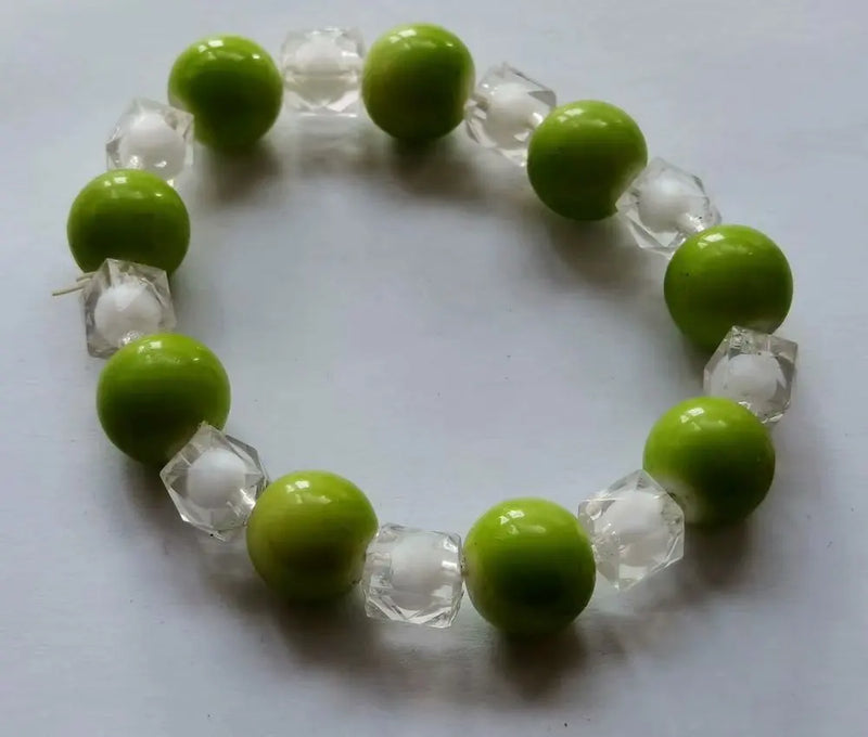12 pcs Glass Bead Bracelet Set for Women