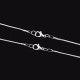 12 pcs 1.2mm Snake Chain Necklace with Lobster, 40-60cm