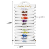 12 Natural Stone Rice Bead Bracelets for Women and Children