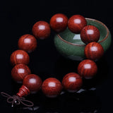 Natural Red Sandalwood Buddha Beads Bracelet 108*8mm