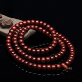 Natural Red Sandalwood Buddha Beads Bracelet 108*8mm