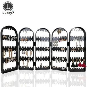 Plastic Clear Earrings Studs Display Rack Earring Jewelry Display Stand Holder
