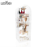 Plastic Clear Earrings Studs Display Rack