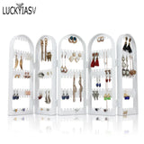 Plastic Clear Earrings Studs Display Rack