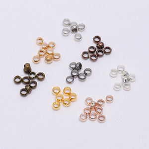 120-500Pcs/lot Ball Plunger Bead Stopper Spacer Crimps Beads