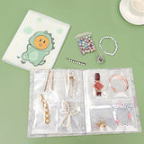 120 Card Slots Cartoon Jewelry Storage Books PVC Rings Earring Storage Bags