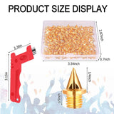 120 PCS 1/4Inch Stainless Steel Golf Shoe Spikes Replacement