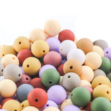 120 PCS 15mm Round Silicone Beads, Colorful Loose Beads for DIY Jewelry Making