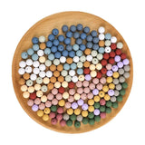 120 PCS 15mm Round Silicone Beads, Colorful DIY Crafts Beads for Jewelry Making
