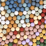 120 PCS 15mm Round Silicone Beads, Colorful DIY Crafts Beads for Jewelry Making