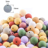 120 PCS 15mm Round Silicone Beads for Jewelry Making