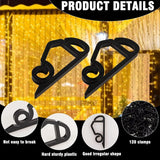 120 Pack Christmas Light Clips Outdoor - Durable Weatherproof Gutter Hooks