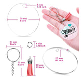 120 Pcs Multicolor Tassel Keychain Set for DIY Crafts