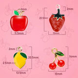 120 Pcs Fruit Charms for DIY Jewelry Making Earrings