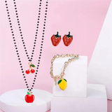 120 Pcs Fruit Charms for DIY Earrings Making