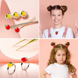 120 Pcs Fruit Charms for DIY Earrings Making