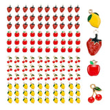 120 Pcs Fruit Charms for DIY Jewelry Making Earrings