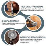 120 Pcs Stainless Steel Wire Brushes Set Kit for Rust Polish Clean Stripping