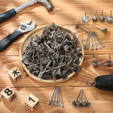 120 Pcs Stainless Steel Wire Brushes Set Kit for Rust Polish Clean Stripping