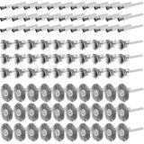 120 Pcs Stainless Steel Wire Brushes Set Kit for Rust Polish Clean Stripping