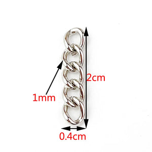 120 Piece Metal Five Section Chain Custom Keychain Extension Chain Necklace