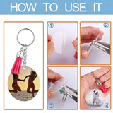 Acrylic Keychain Blank Craft Tassel Keychain Bulk
