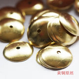 120 Raw Brass Bead Caps 12mm