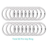 120 Swivel Clasps Key Rings Metal Snap Hooks Lobster Claw for Crafting