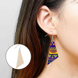 120 Wood Earring Pendant Blank with Hooks DIY Craft Making