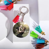 120 Acrylic Keychain Blank Craft Tassel Keychain Bulk Keychain Ring