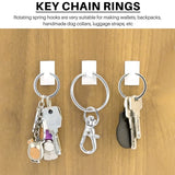 120 Rotating Snap Hooks Metal Lobster Clasp Key Ring