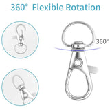 120 Rotating Snap Hooks Key Ring Metal Lobster Claw Clasp