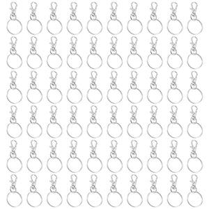 120 Rotating Snap Hooks Metal Lobster Clasp Key Ring
